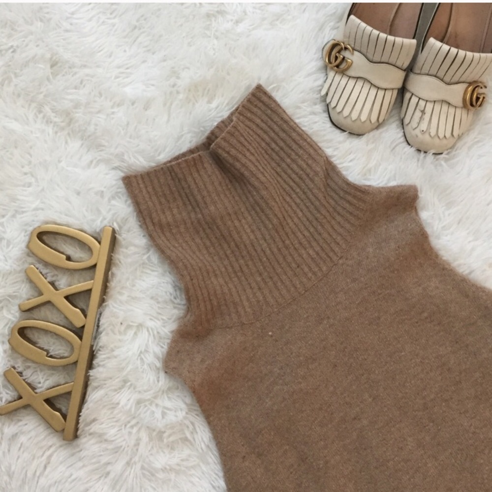Nordstrom sleeveless turtleneck dress.